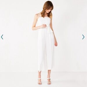 Nine West Wide Legged Cropped Jumpsuit